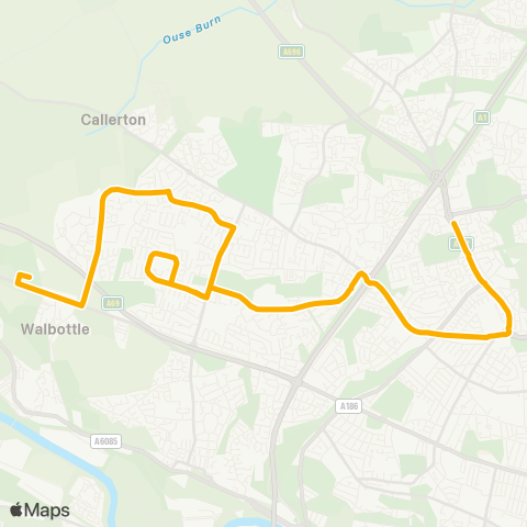 Stagecoach North East  map