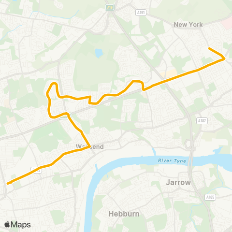 Stagecoach North East  map