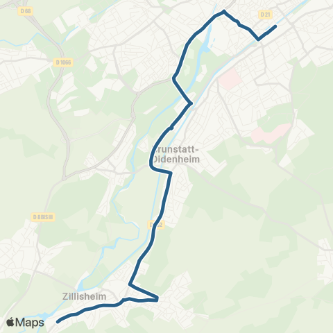 Soléa Zillisheim - Gare Centrale map