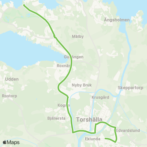 Sörmlandstrafiken Östra Torget—Mälarbaden map