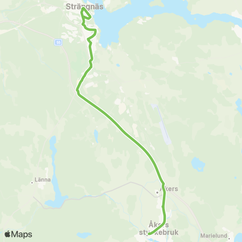 Sörmlandstrafiken Strängnäs Resecentrum—Åkers Styckebruk map