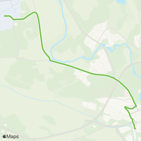 Sörmlandstrafiken Skavsta Flygplats—Nyköping Bussterminal map