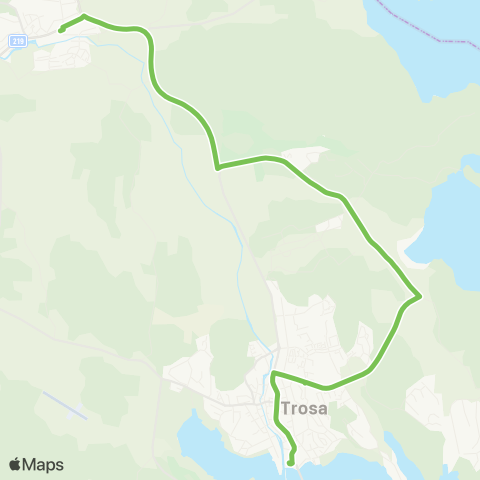 Sörmlandstrafiken Trosa Hamn—Vagnhärad Station map