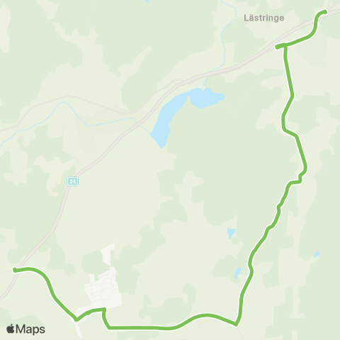 Sörmlandstrafiken Tystberga—Lästringe Trpl map