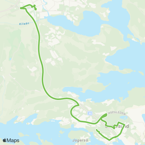 Sörmlandstrafiken Nyköping Bussterminal—Jogersövägen map