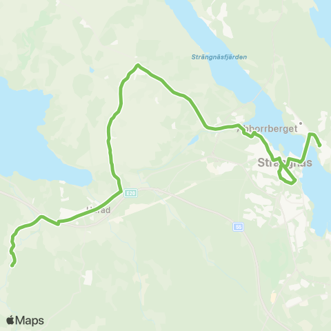 Sörmlandstrafiken Sundbyvägen—Långängsberget map