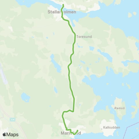 Sörmlandstrafiken Stallarholmens Busstation—Mariefred Bstn map