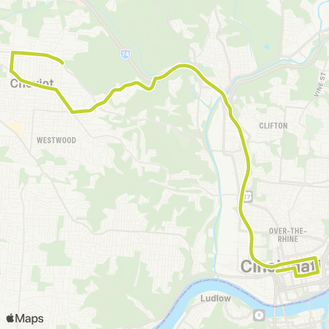 Metro SORTA Montana Commuter map