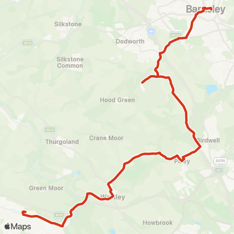 South Pennine Community Transport  map