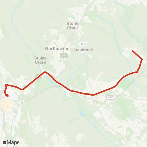 South Pennine Community Transport  map