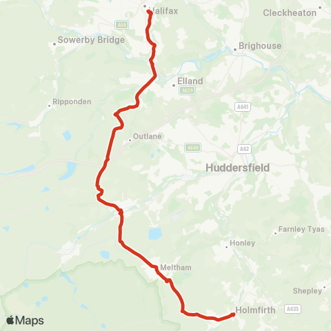 South Pennine Community Transport  map