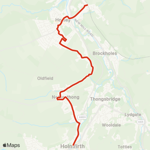 South Pennine Community Transport  map