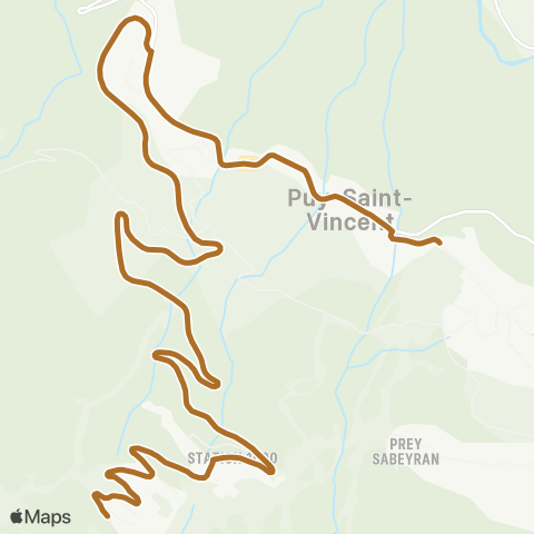 Transports du Pays des Écrins Puy-Saint-Vincent map