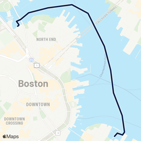 Seaport Ferry North Station map