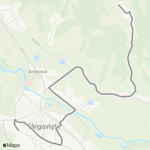 SPMT Autogara SPMT - Spitalul Judetean - Muntenia - Valea Voievozilor - Razvad - Gorgota map