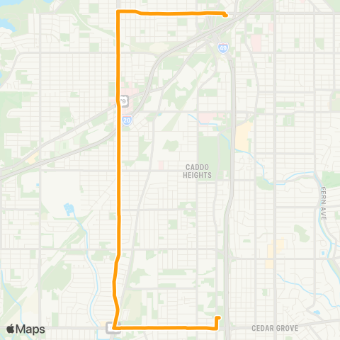 Sportran Hearne Avenue map