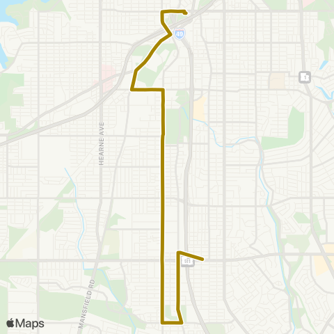 Sportran Linwood Avenue map