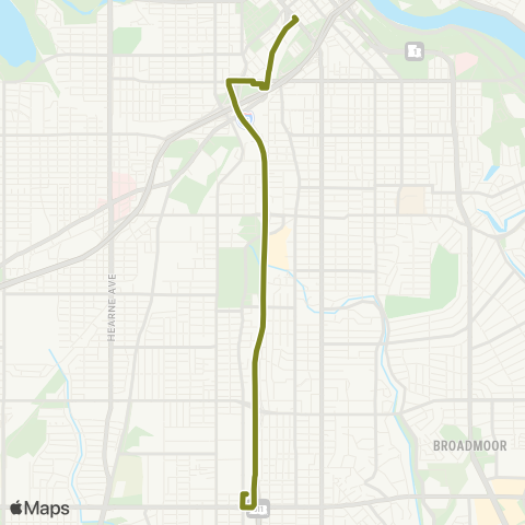 Sportran Shreveport Hub Connector map