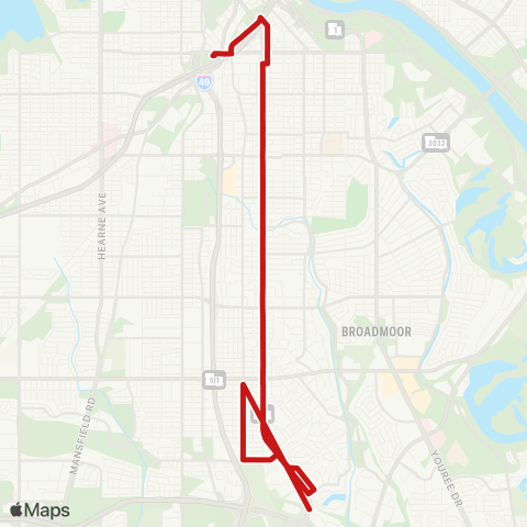 Sportran Line Avenue map