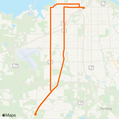 Sportran Hearne / Jewella map