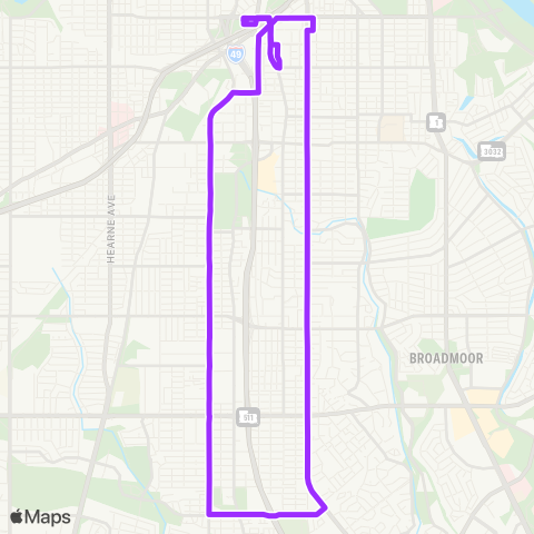 Sportran Line / Linwood map