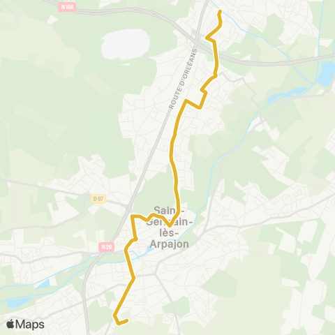 Paris Saclay Lycée René Cassin↔︎Mairie / Rue des Écoles map