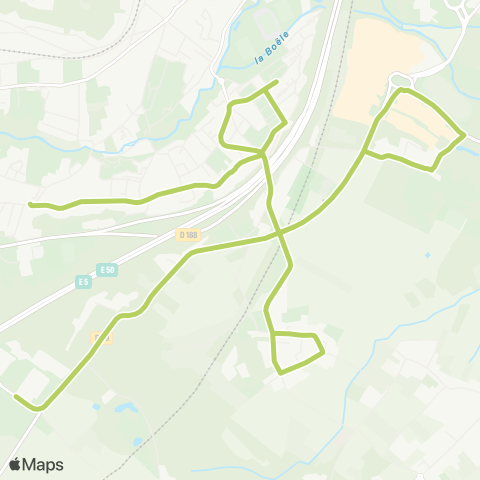 Paris Saclay Collège Jules Verne↔︎Grand Dôme map