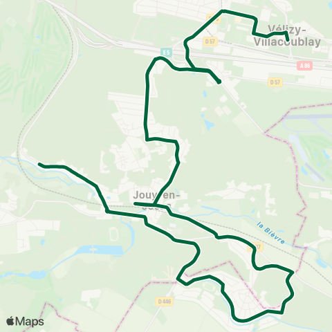 Vélizy Vallées Mairie / Tarron↔︎Trois Canards map