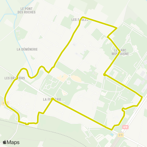 Grand Versailles Gare de Fontenay-le-Fleury↔︎Gare de Fontenay-le-Fleury map