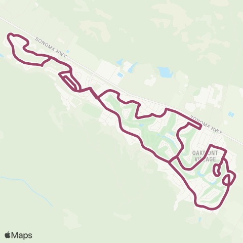 Santa Rosa CityBus mont Shuttle map