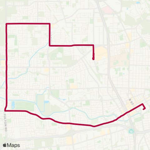 Santa Rosa CityBus ton Road map