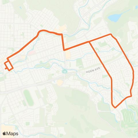 Santa Rosa CityBus nett Valley map