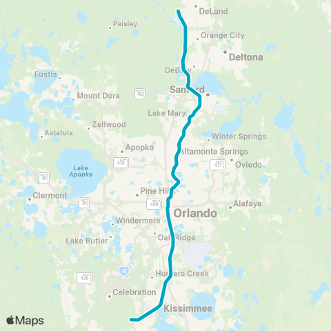 SunRail SunRail map