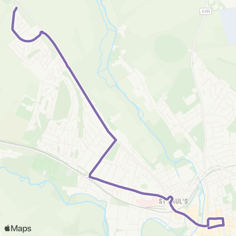 Salisbury Reds New Canal (Stop R) - Sheppard Lane map