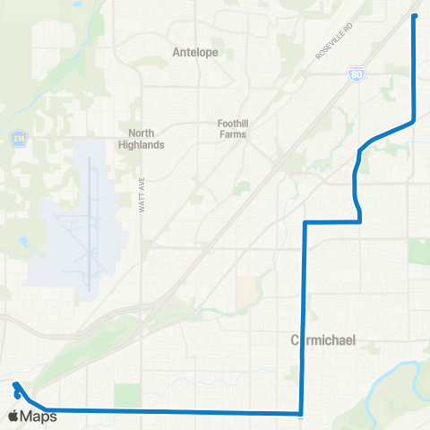 SacRT Marconi map