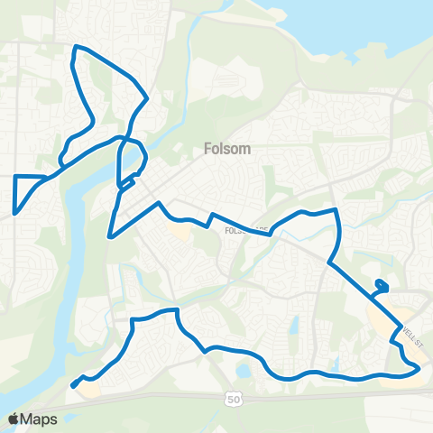 SacRT FSL Route 10 map