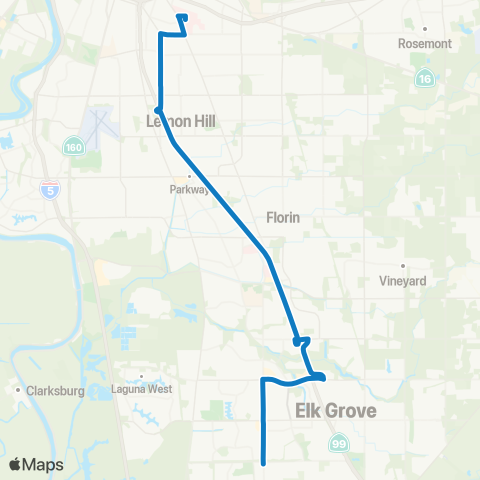 SacRT UCDMC map