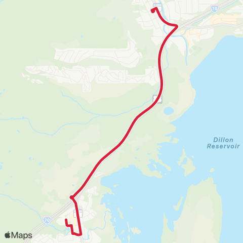 Summit Stage Frisco - Silverthorne map