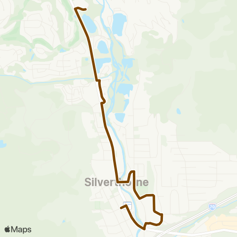 Summit Stage Silverthorne Loop map