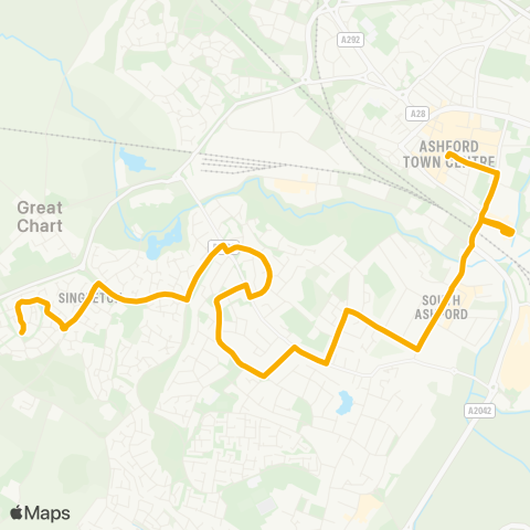 Stagecoach South East  map