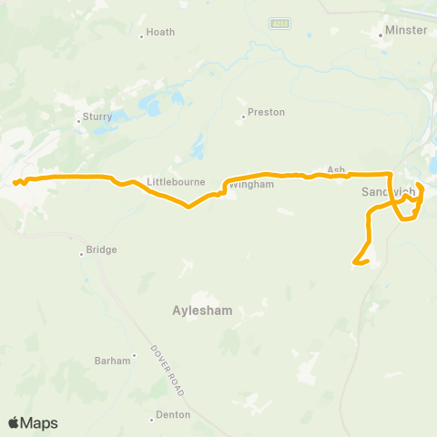 Stagecoach South East  map