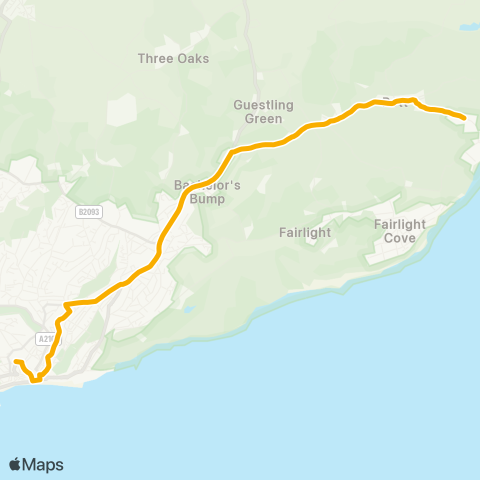 Stagecoach South East  map