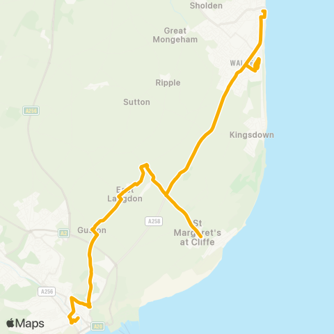 Stagecoach South East  map