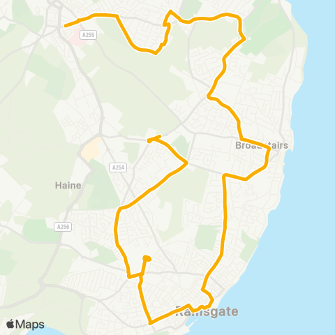 Stagecoach South East  map