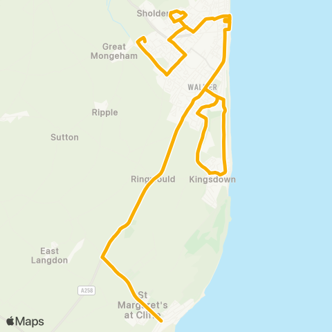 Stagecoach South East  map