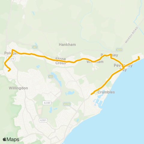 Stagecoach South East  map