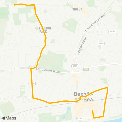 Stagecoach South East  map