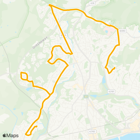 Stagecoach South East  map