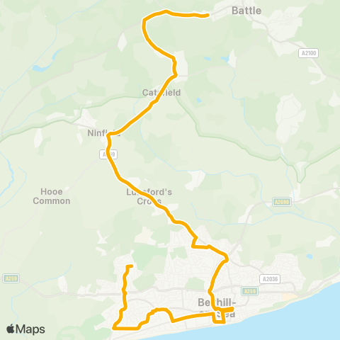 Stagecoach South East  map