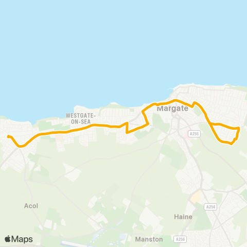 Stagecoach South East  map